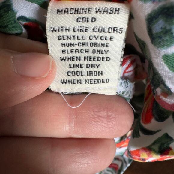 Caffe Marrakesh Floral Flowy Short Sleeve Blouse Brightly Colored 2X - Picture 9 of 10